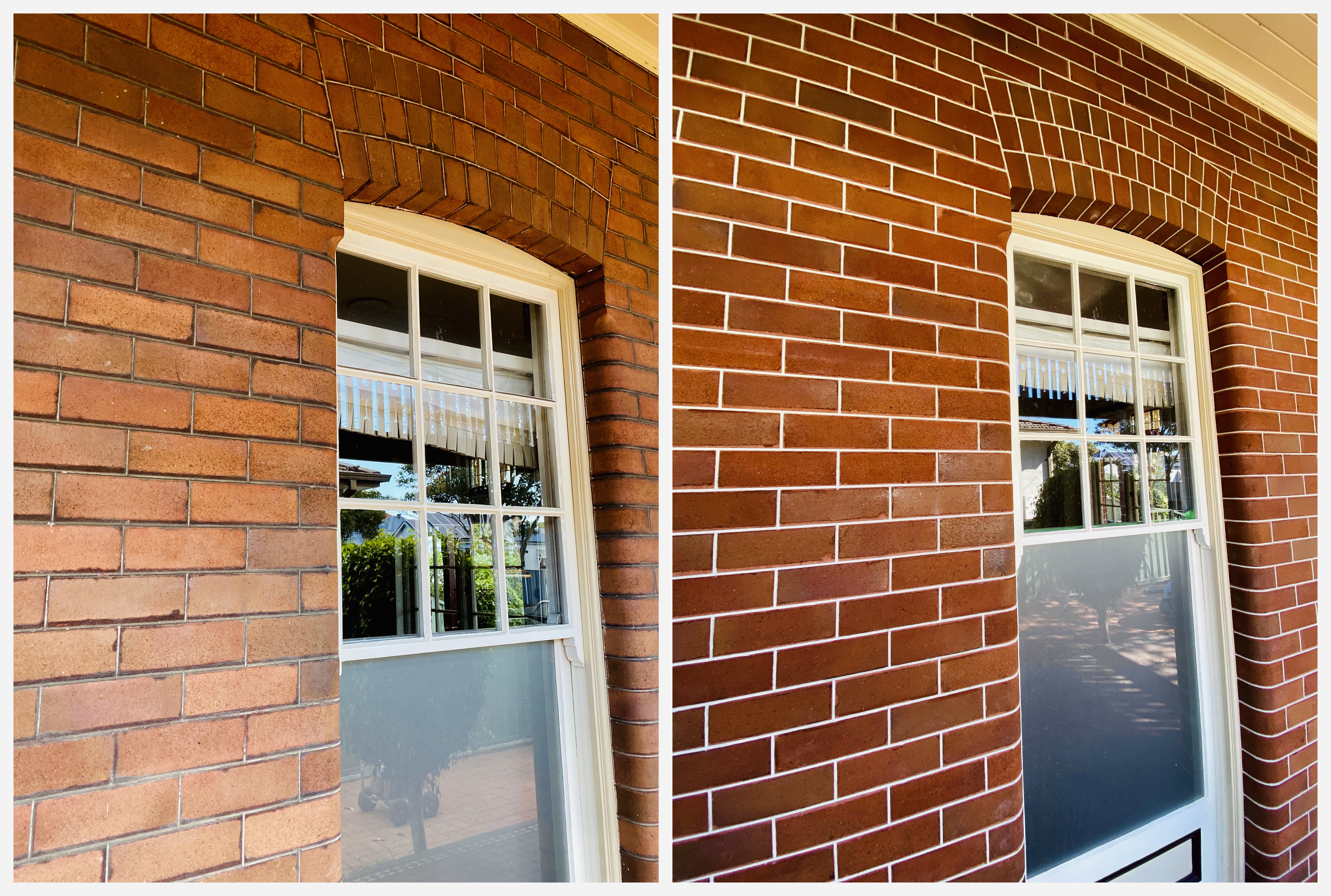 Brick Tuckpointing "Before and After" Everton St Hamilton, Newcastle NSW Australia